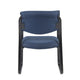 Kris Guest Armchair w Sled Base | Steel | Blue Performance Polyester BM344519