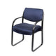 Kris Guest Armchair w Sled Base | Steel | Blue Performance Polyester BM344519