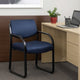 Kris Guest Armchair w Sled Base | Steel | Blue Performance Polyester BM344519