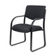 Kris Guest Armchair w Sled Base | Steel | Black Performance Polyester BM344520