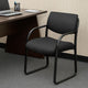 Kris Guest Armchair w Sled Base | Steel | Black Performance Polyester BM344520