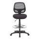 Lem Swivel Office Stool | Chrome Footring | Black Mesh Back | Rolling BM344528