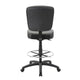 Hya Heavy Duty Swivel Office Stool w Footring | Black Cushions BM344531