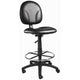 Zem Drafting Stool w Footring | Black Vinyl Contoured Back & Seat BM344534