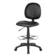 Zem Drafting Stool w Footring | Black Vinyl Contoured Back & Seat BM344534