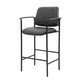 Counter Stool Chair w Black Vinyl Seat & Back | Square Metal Base BM344537