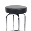 Multi Functional Stool w Chrome Legs & Black Molded Foam Seat BM344539