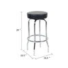 Multi Functional Stool w Chrome Legs & Black Molded Foam Seat BM344539