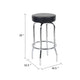 Multi Functional Stool w Chrome Legs & Black Molded Foam Seat BM344539