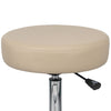 Fea Medical Swivel Stool | Round Beige Padded Seat | Rolling Chrome Base BM344540
