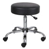 Fea Medical Swivel Stool | Round Black Padded Seat | Rolling Chrome Base BM344541