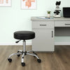 Fea Medical Swivel Stool | Round Black Padded Seat | Rolling Chrome Base BM344541