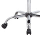 Fea Medical Swivel Stool | Round Gray Padded Seat | Rolling Chrome Base BM344542