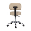 Fea Rolling Medical Swivel Stool | Round Beige Padded Seat | Low Back BM344543