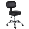 Fea Rolling Medical Drafting Swivel Stool | Round Black Padded Seat | Low Back BM344544