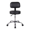 Fea Rolling Medical Drafting Swivel Stool | Round Black Padded Seat | Low Back BM344544