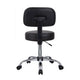 Fea Rolling Medical Drafting Swivel Stool | Round Black Padded Seat | Low Back BM344544