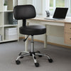 Fea Rolling Medical Drafting Swivel Stool | Round Black Padded Seat | Low Back BM344544