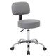 Fea Medical Drafting Swivel Stool | Round Gray Padded Seat & Low Back BM344545