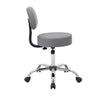 Fea Medical Drafting Swivel Stool | Round Gray Padded Seat & Low Back BM344545