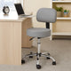 Fea Medical Drafting Swivel Stool | Round Gray Padded Seat & Low Back BM344545
