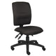 Zean Swivel Task Chair | Black Crepe Fabric | Contoured Back | Rolling BM344546
