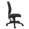 Zean Swivel Task Chair | Black Crepe Fabric | Contoured Back | Rolling BM344546