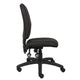 Zean Swivel Task Chair | Black Crepe Fabric | Contoured Back | Rolling BM344546