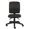 Zean Swivel Task Chair | Black Crepe Fabric | Contoured Back | Rolling BM344546
