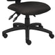 Zean Swivel Task Chair | Black Crepe Fabric | Contoured Back | Rolling BM344546