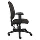 Zean Swivel Task Chair | Adjustable Arms | Black Crepe Fabric | Rolling BM344547