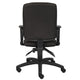 Zean Swivel Task Chair | Loops Arms | Black Crepe Fabric | Rolling BM344548