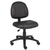 Wen Swivel Posture Chair | Black Faux Leather Back & Waterfall Seat BM344549