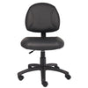 Wen Swivel Posture Chair | Black Faux Leather Back & Waterfall Seat BM344549