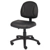 Wen Swivel Posture Chair | Black Faux Leather Back & Waterfall Seat BM344549
