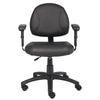 Wen Swivel Posture Chair | Adjustable | Black Faux Leather Waterfall Seat BM344550