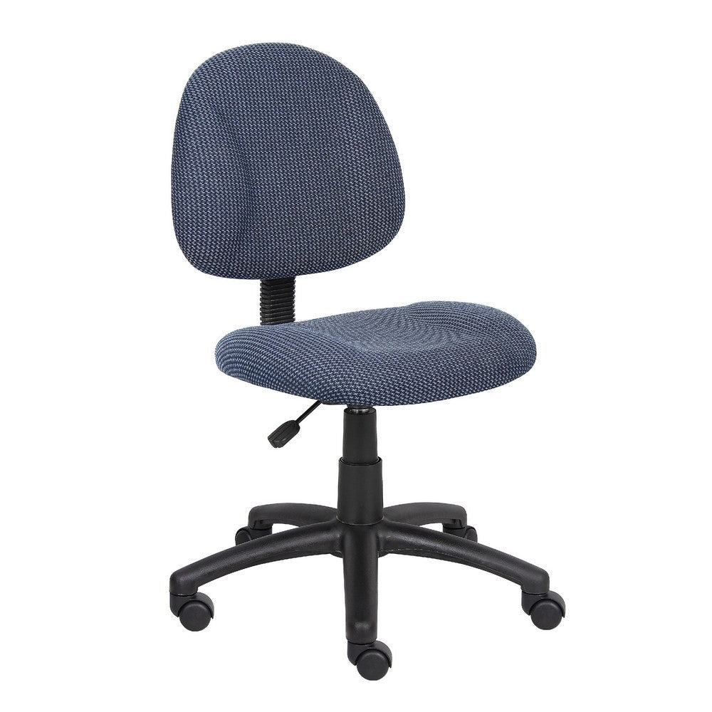 Jea Swivel Posture Chair | Contoured Seat & Back | Blue Tweed | Wheels BM344552