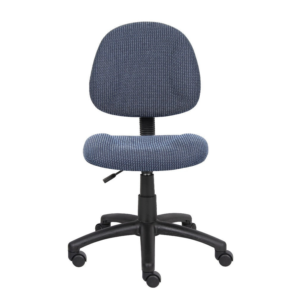 Jea Swivel Posture Chair | Contoured Seat & Back | Blue Tweed | Wheels BM344552