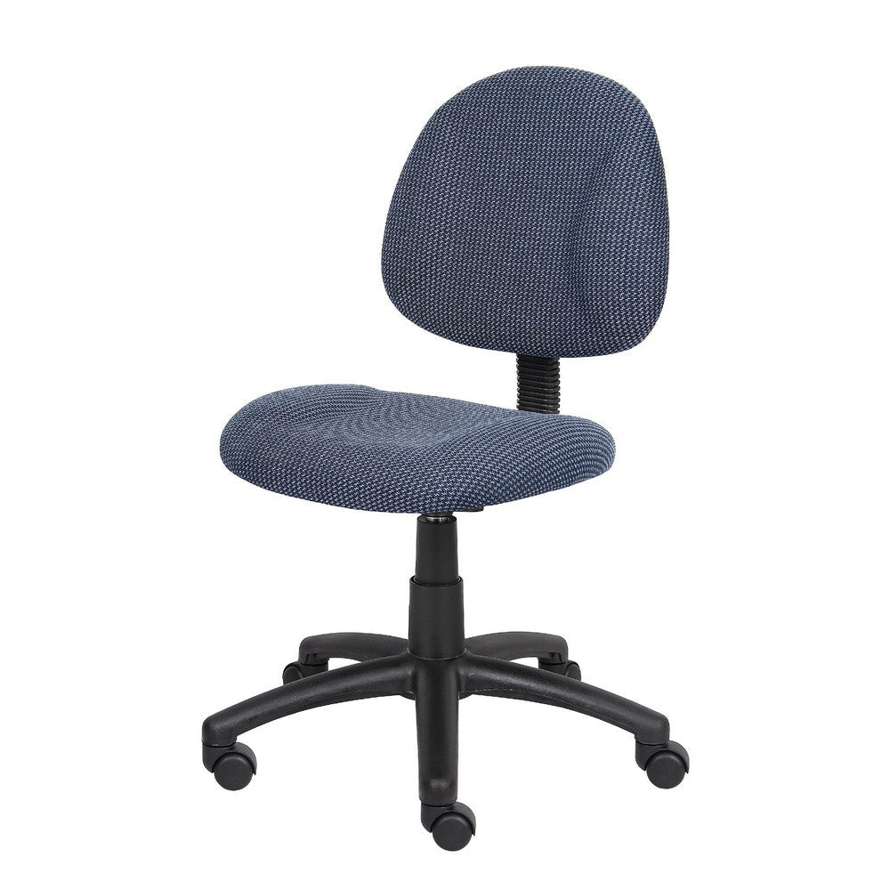 Jea Swivel Posture Chair | Contoured Seat & Back | Blue Tweed | Wheels BM344552