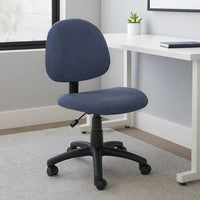 Jea Swivel Posture Chair | Contoured Seat & Back | Blue Tweed | Wheels