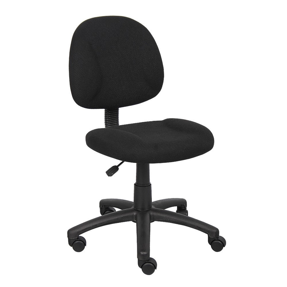 Jea Swivel Posture Chair | Contoured Seat & Back | Black Tweed | Wheels BM344553