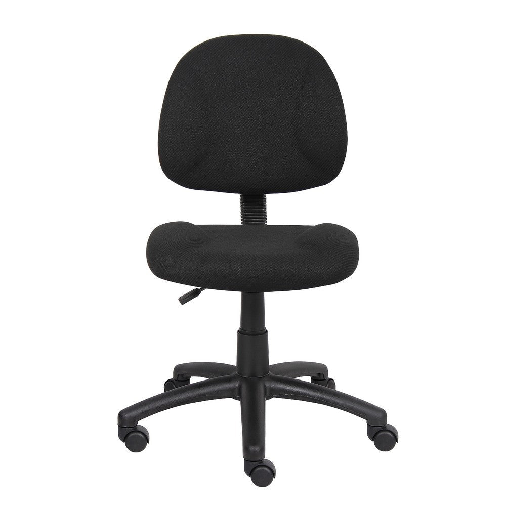 Jea Swivel Posture Chair | Contoured Seat & Back | Black Tweed | Wheels BM344553