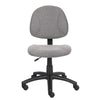 Jea Swivel Posture Chair | Contoured Back | Gray Tweed | Wheels BM344555