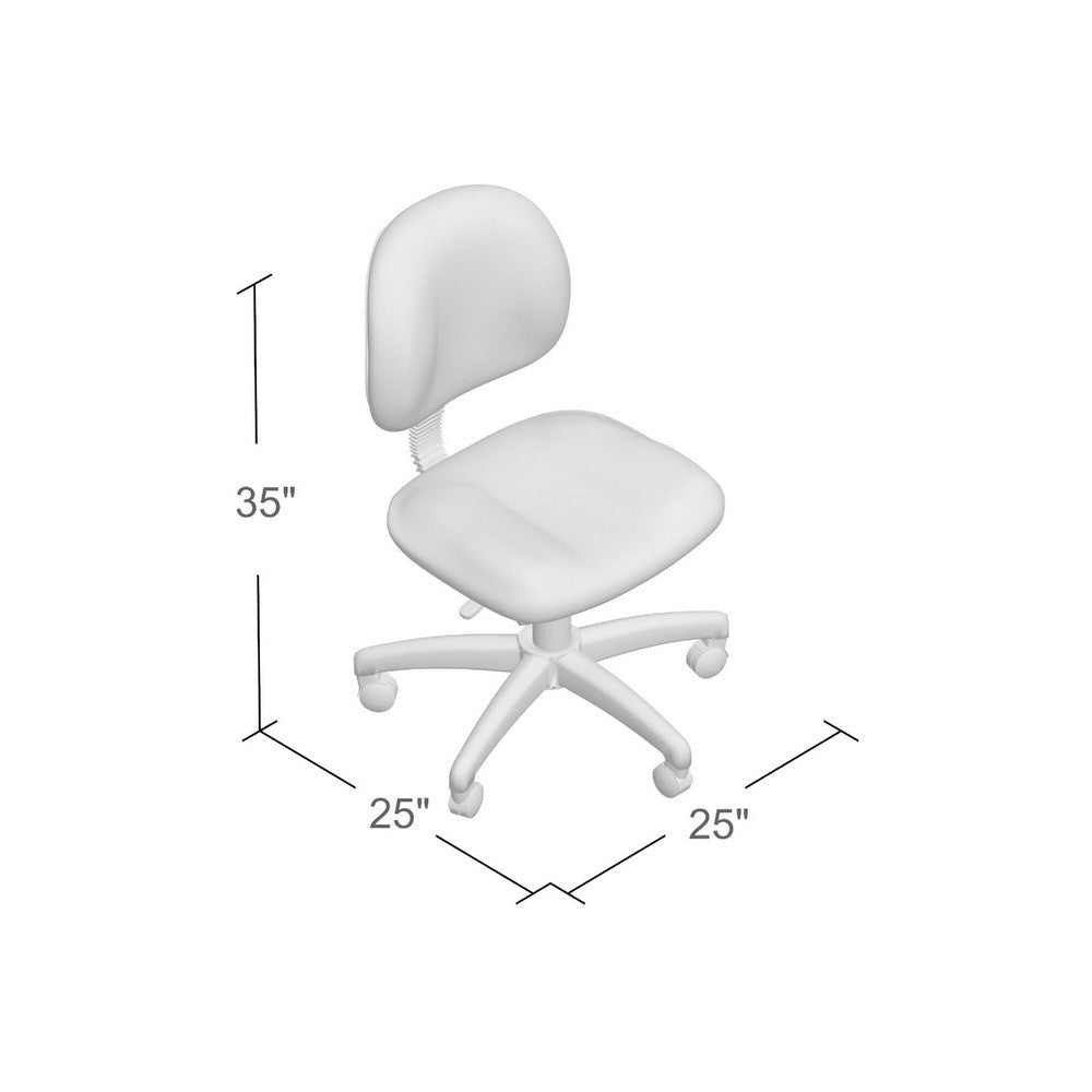 Jea Swivel Posture Chair | Contoured Back | Gray Tweed | Wheels BM344555