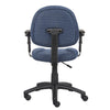 Jea Swivel Posture Chair | Adjustable Arms | Blue Tweed | Wheels BM344556