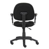 Jea Swivel Posture Chair | Adjustable Arms | Black Tweed | Wheels BM344557