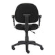 Jea Swivel Posture Chair | Adjustable Arms | Black Tweed | Wheels BM344557