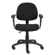 Jea Swivel Posture Chair | Adjustable Arms | Black Tweed | Wheels BM344557