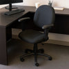 Jea Swivel Posture Chair | Adjustable Arms | Black Tweed | Wheels BM344557