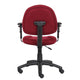 Jea Swivel Posture Chair | Adjustable Arms | Burgundy Red Tweed | Wheels BM344558